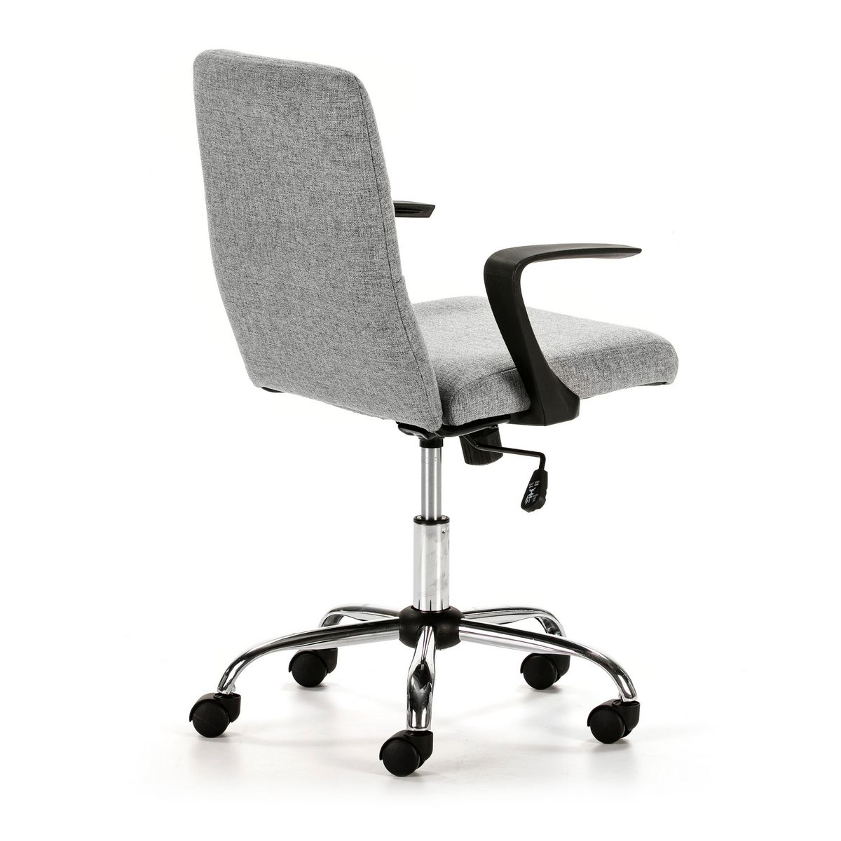 VS VENTA-STOCK Fauteuil de Bureau relevable et reclinable Teo matelassé avec Tissu Gris Clair
