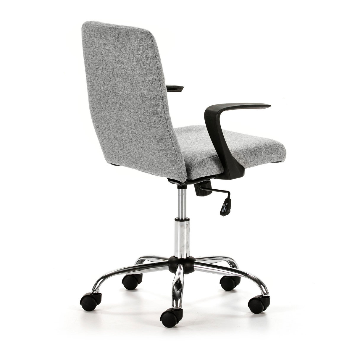 VS VENTA-STOCK Fauteuil de Bureau relevable et reclinable Teo matelassé avec Tissu Gris Clair