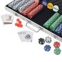 Voir la diapositive 3 : VIDAXL Jeu de poker avec 500 jetons Aluminium