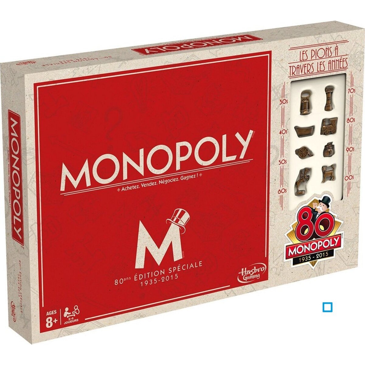 HASBRO Monopoly Vintage 80 ans