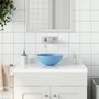 Voir la diapositive 1 : VIDAXL Lavabo de salle de bain Ceramique Bleu clair Rond