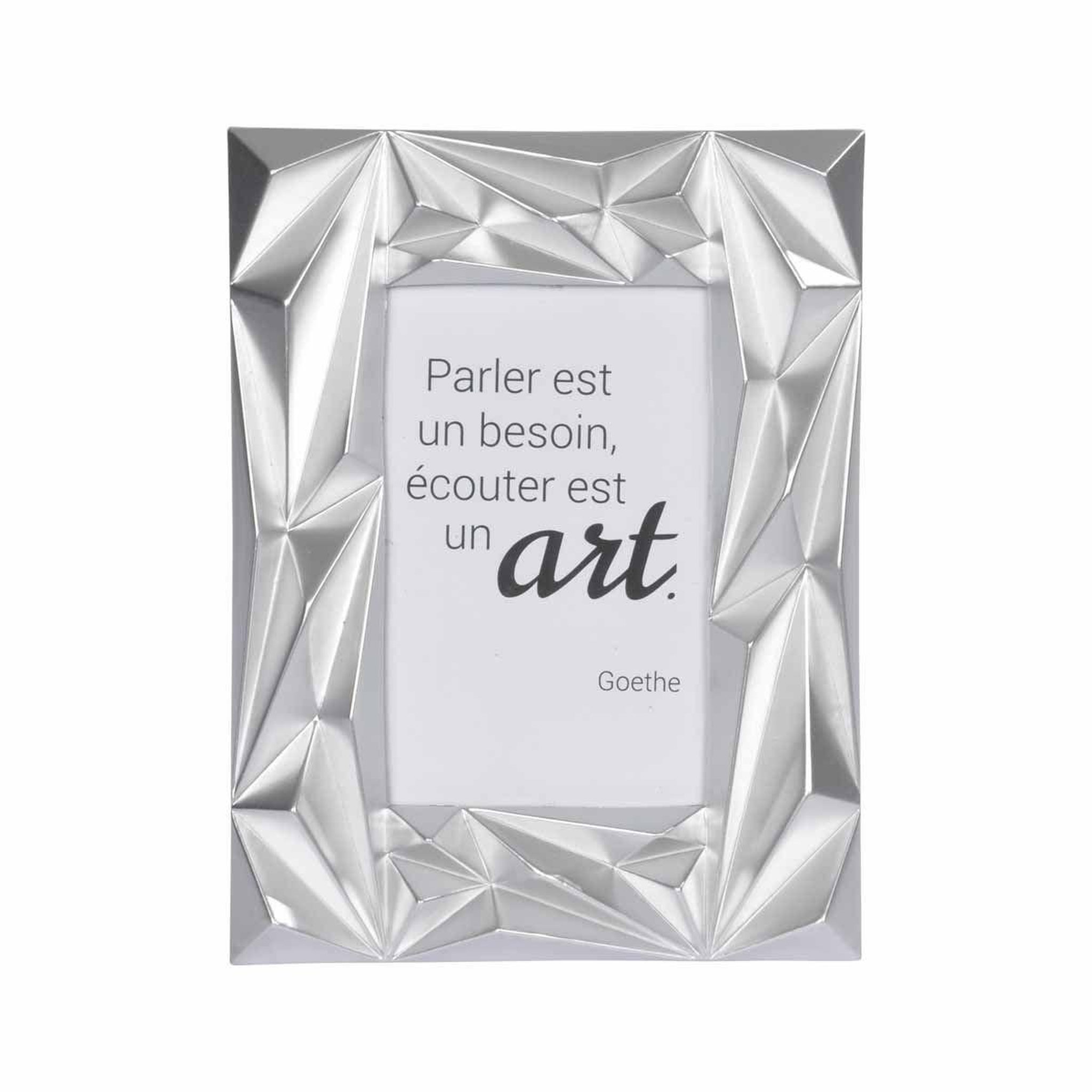 Voir la diapositive 2 : HOMEA Cadre Photo Déco  Galactic  13x18cm Argent