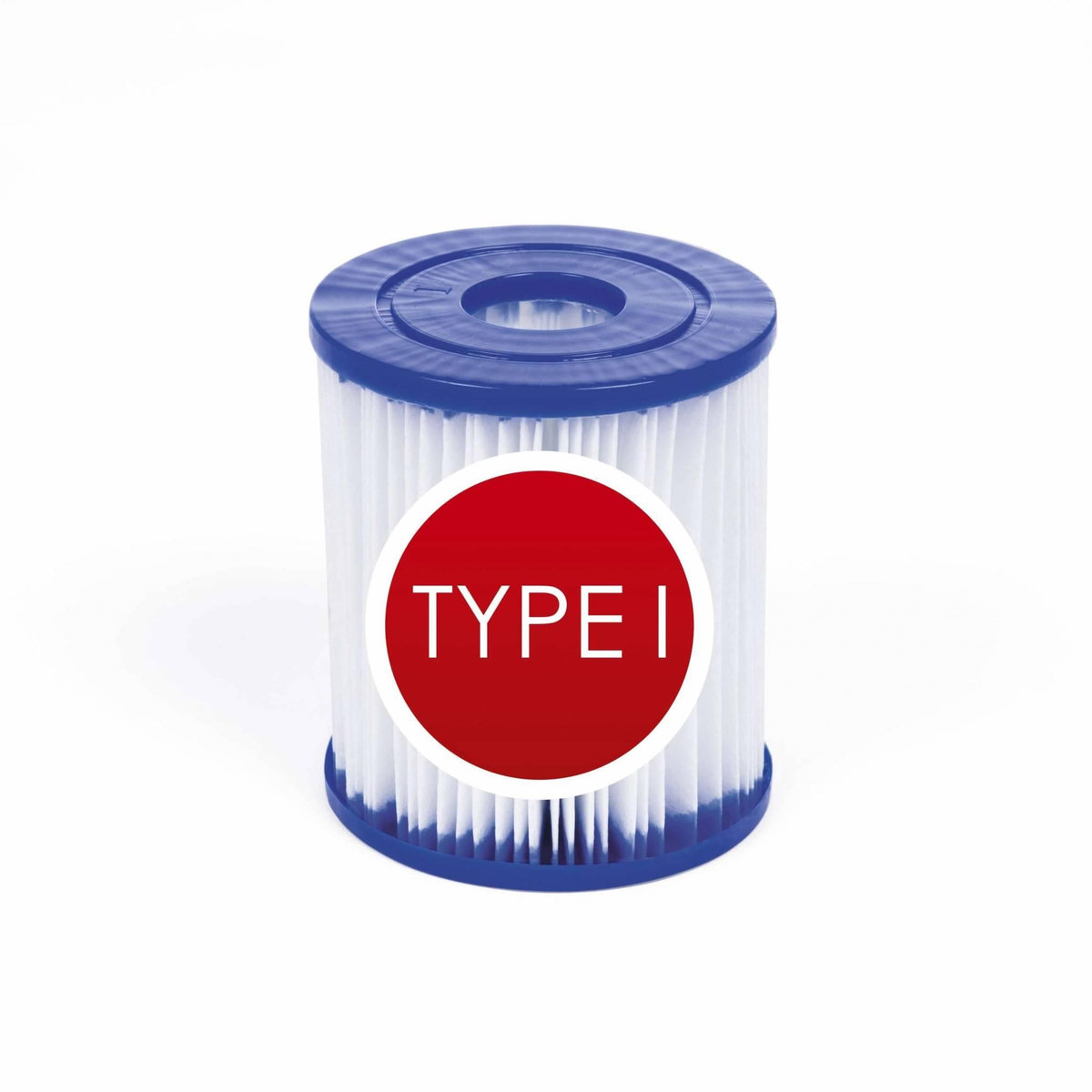 SWEEEK Lot de 2 cartouches filtrantes type 1 pour pompe de piscine  - 7.8x7.8cm compatibles avec piscines Bestway Leman. Opalite. Connemara. Diamant. Jade et Spinelle 3x2m