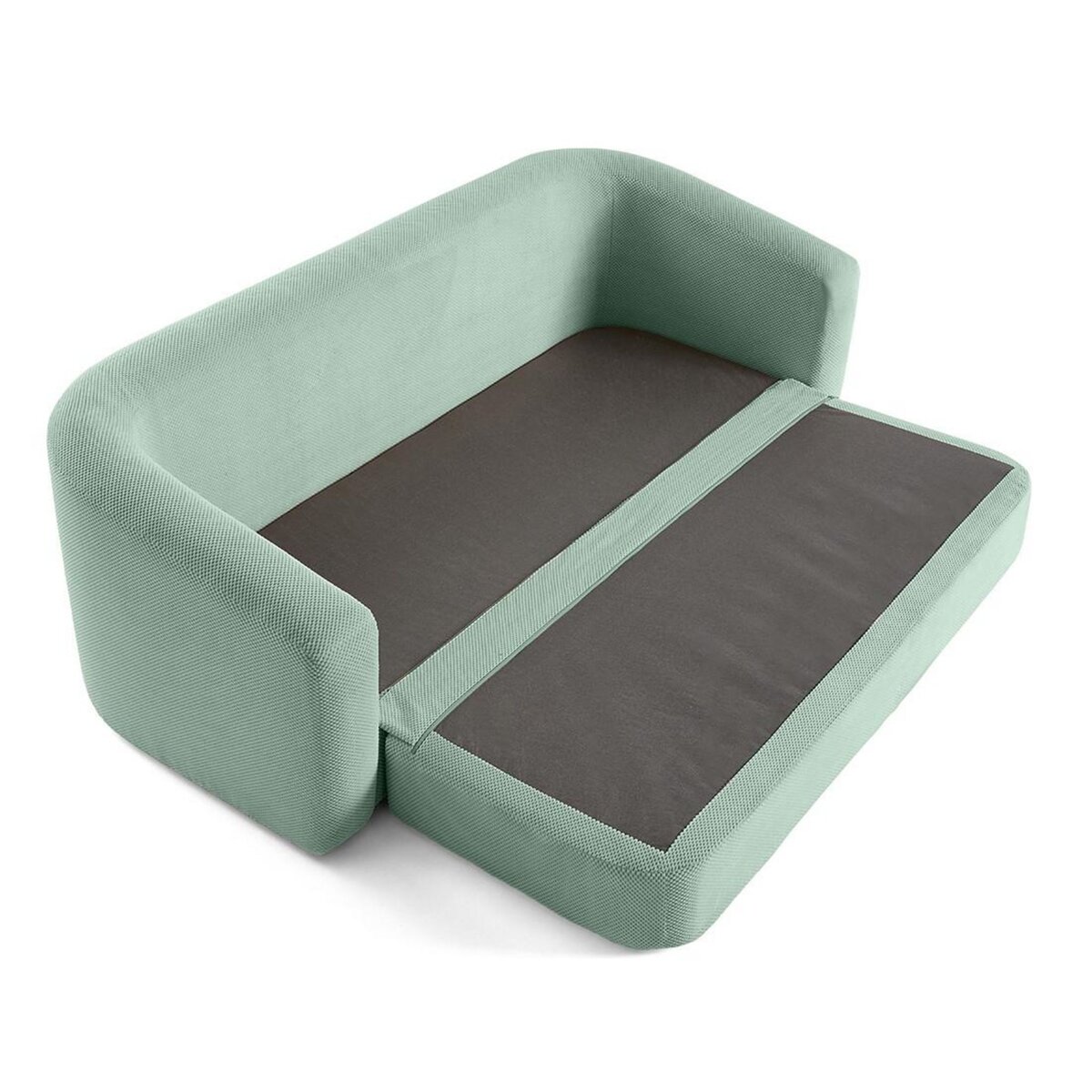 BEST MOBILIER Nuvia - canapé convertible déplimousse 3 places en velours texturé