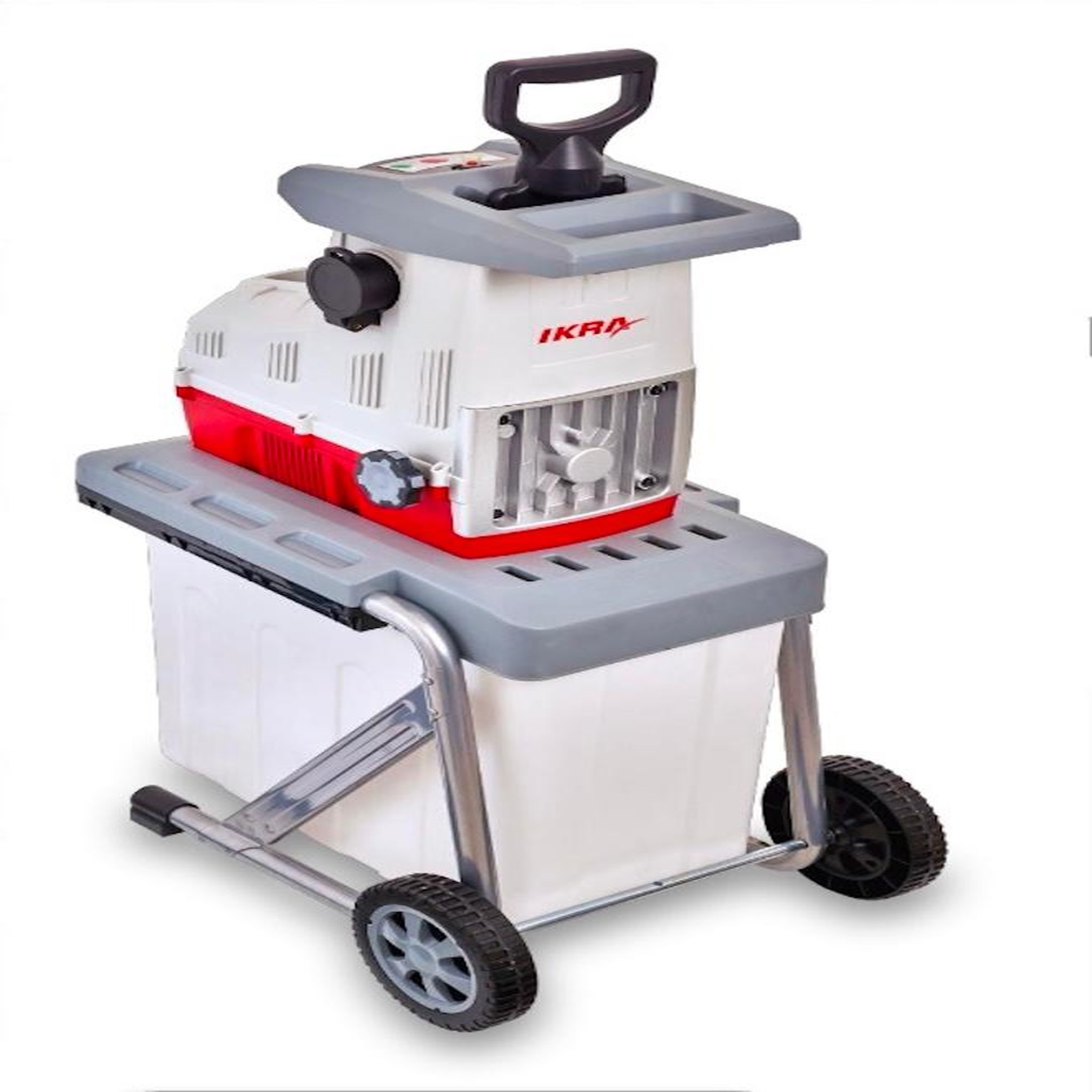 Ikra Broyeur électrique à rouleaux silencieux - ilh 3000a - 3000 w - ø 44mm - bac 60l