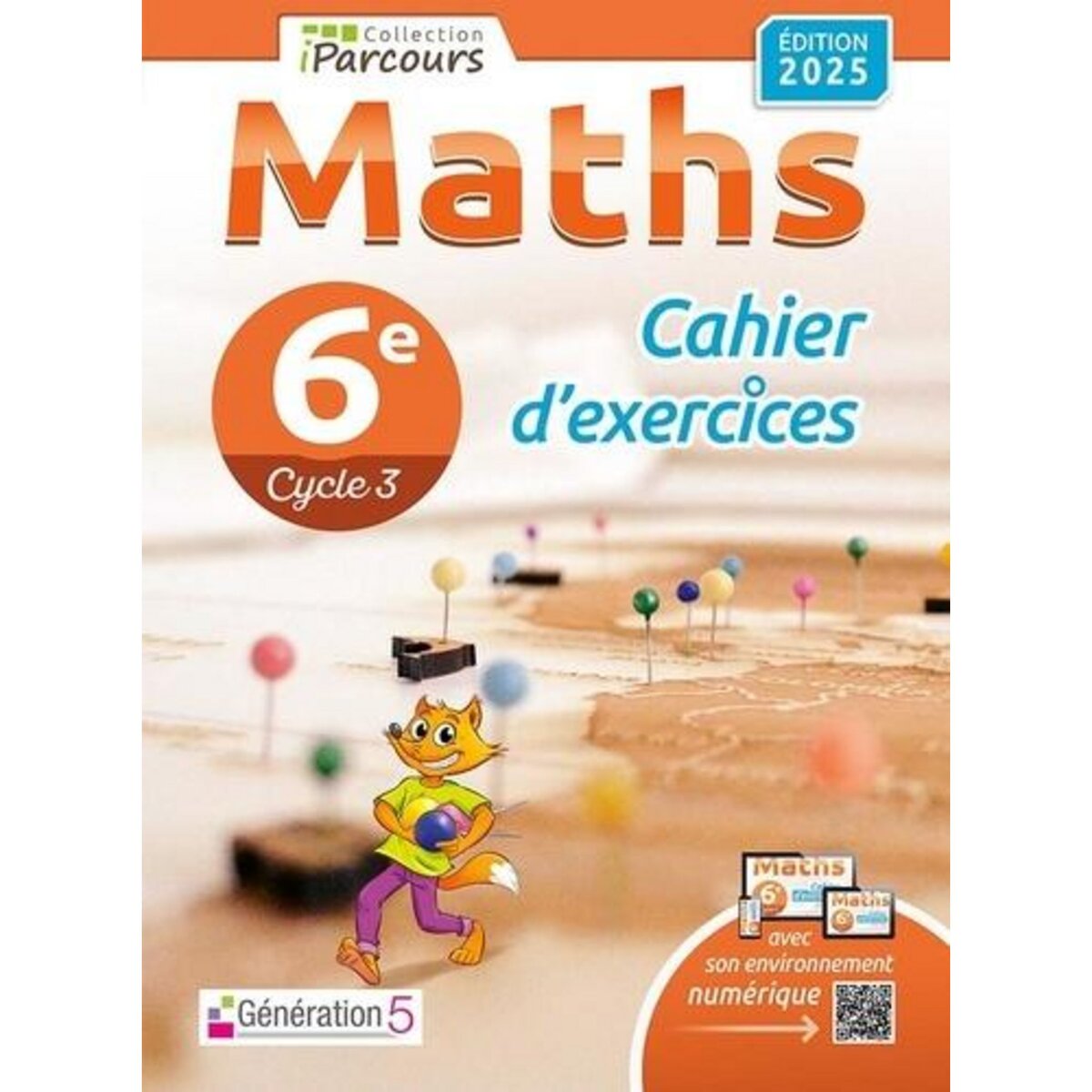 MATHS 6E IPARCOURS. CAHIER D'EXERCICES, EDITION 2025, Hache Katia