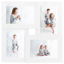 Voir la diapositive 2 : VIDAXL Collage de cadres photo pour photo de 4x(13x18 cm) Blanc MDF