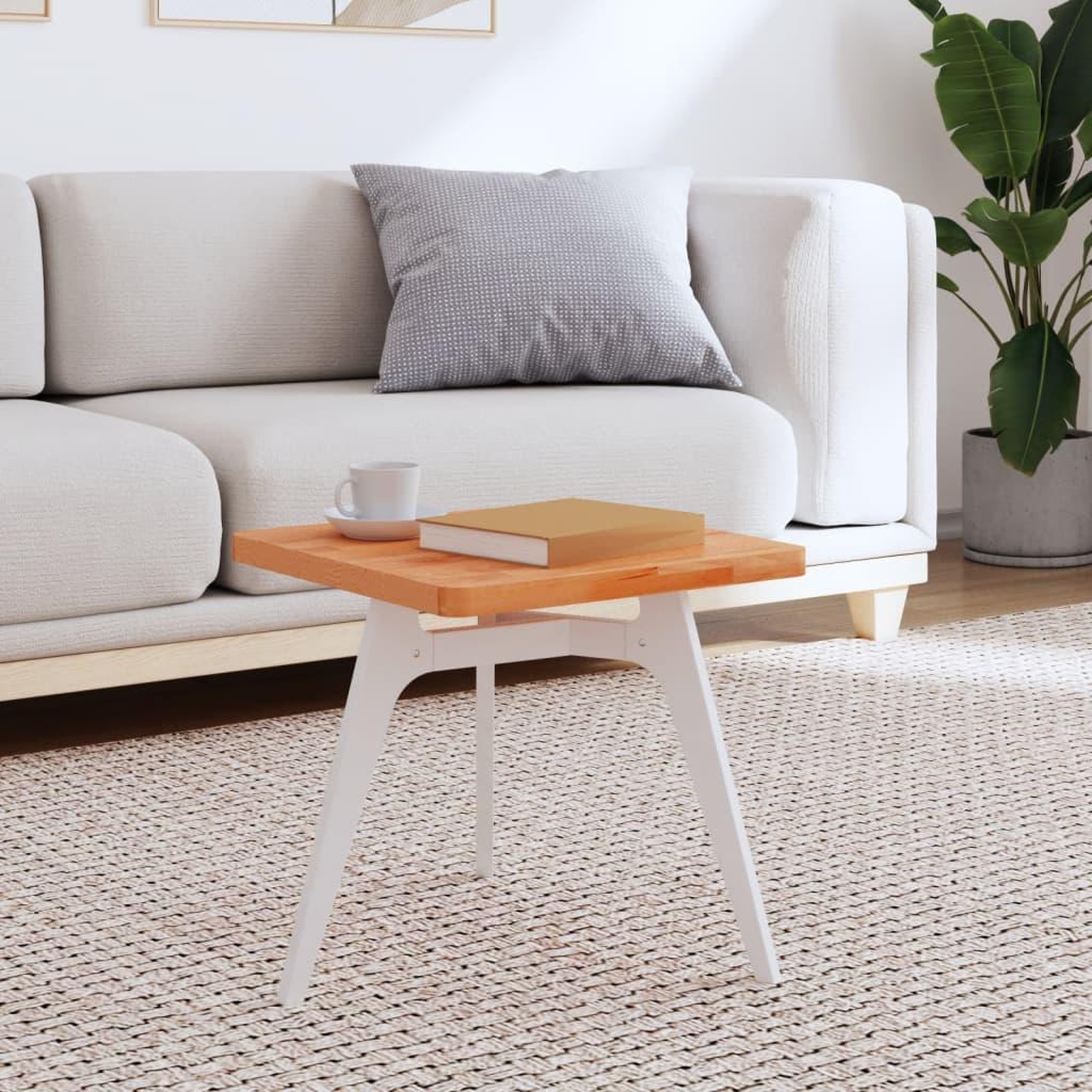 VIDAXL Dessus de table 40x40x2,5 cm carre bois massif de hetre