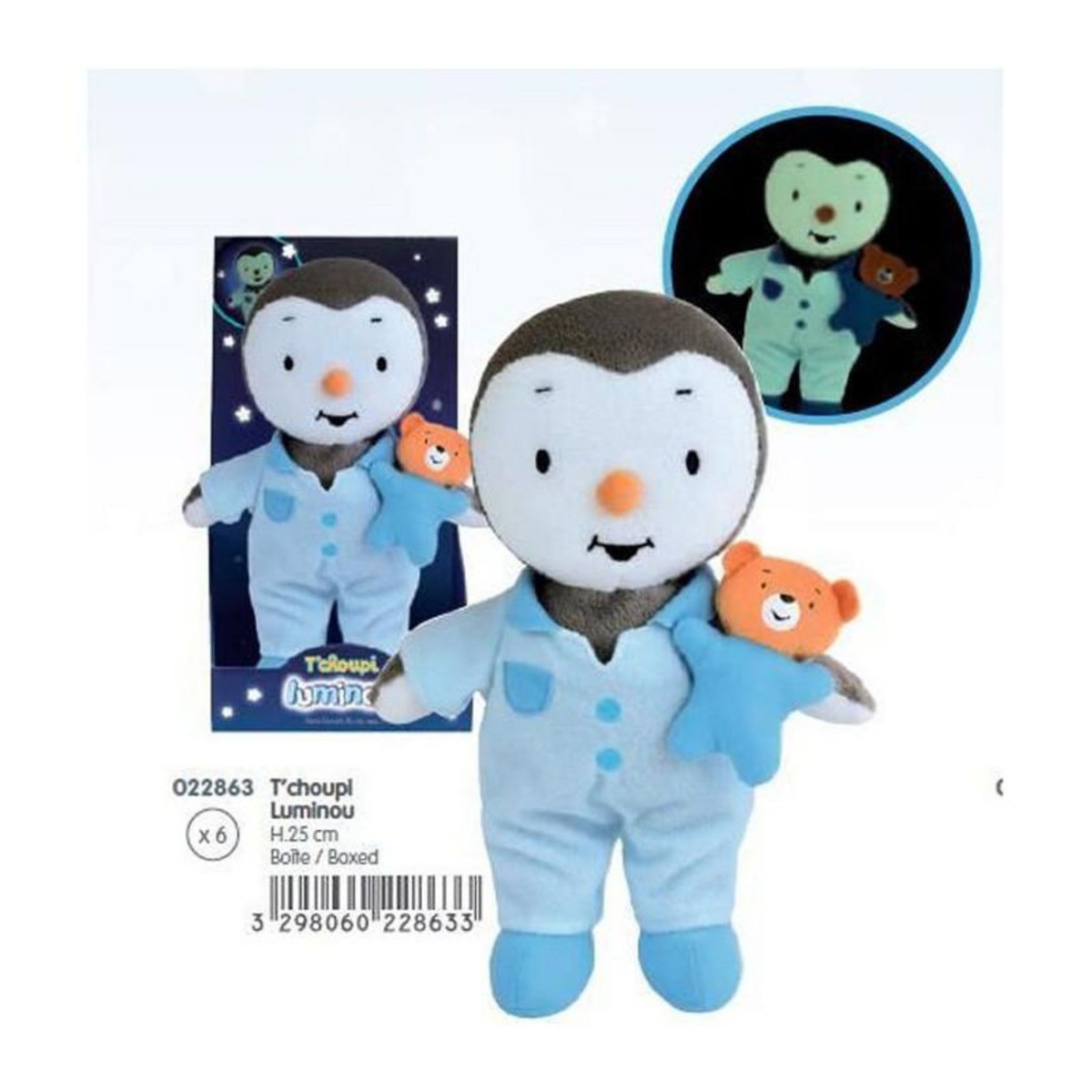 JEMINI JEMINI Peluche Tchoupi Luminou 25cm