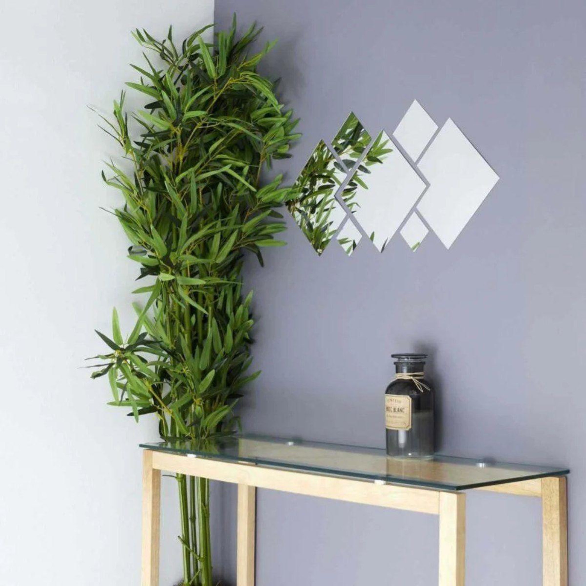 Voir la diapositive 2 : The Home Deco Factory Décoration murale autoadhésive  miroir  20cm argent