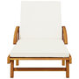 Voir la diapositive 5 : VIDAXL Chaises longues lot de 2 avec table bois massif d'acacia