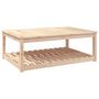 Voir la diapositive 2 : VIDAXL Table de jardin 121x82,5x45 cm bois massif de pin