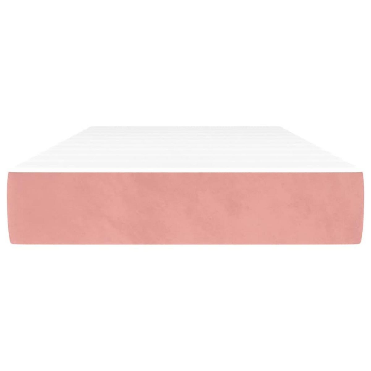 VIDAXL Matelas de lit a ressorts ensaches Rose 90x200x20 cm Velours