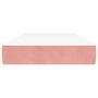 Voir la diapositive 3 : VIDAXL Matelas de lit a ressorts ensaches Rose 90x200x20 cm Velours