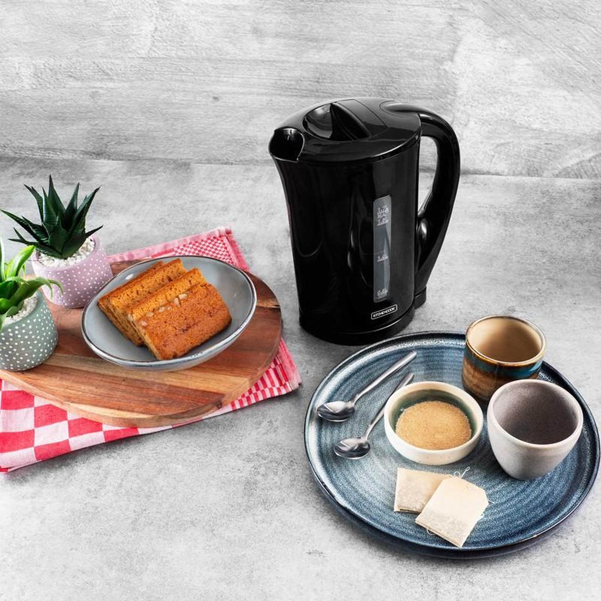 Voir la diapositive 3 : KITCHENCOOK Bouilloire 2200w avec filtre anti calcaire cosy tea kitchencook
