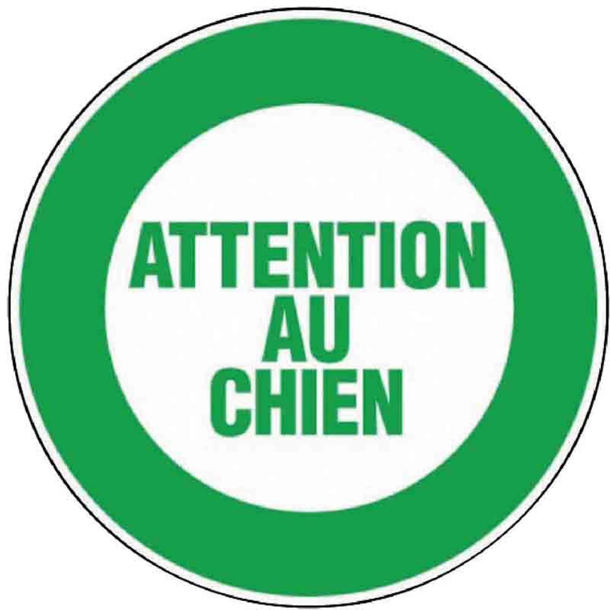 NOVAP Disque plastique  Attention au chien