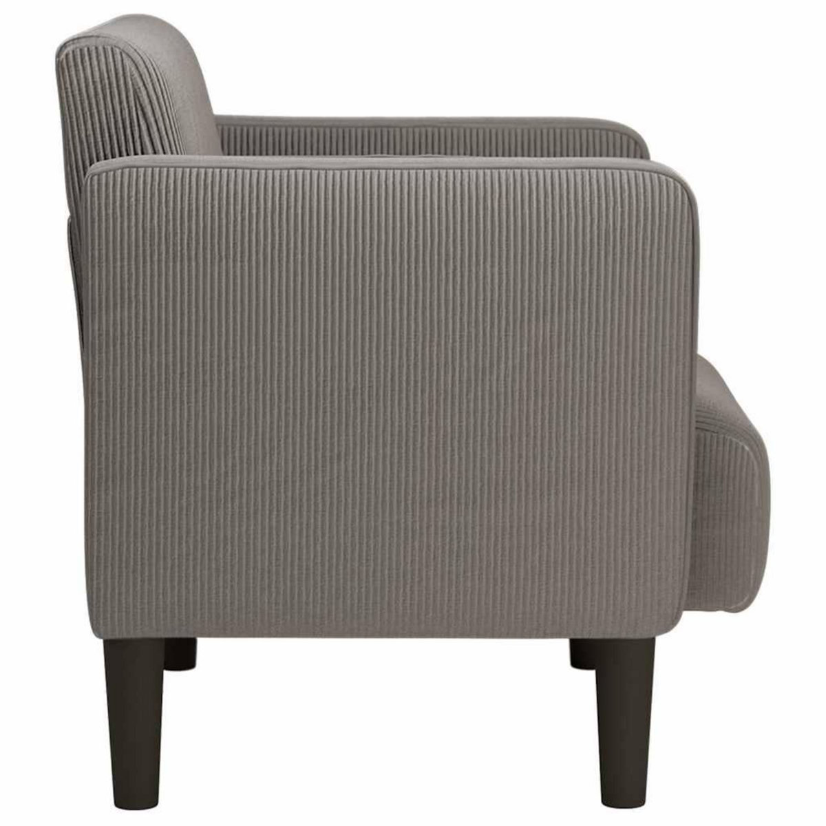VIDAXL Canape-chaise accoudoirs gris clair 54 cm tissu velours cotele