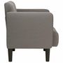 Voir la diapositive 4 : VIDAXL Canape-chaise accoudoirs gris clair 54 cm tissu velours cotele