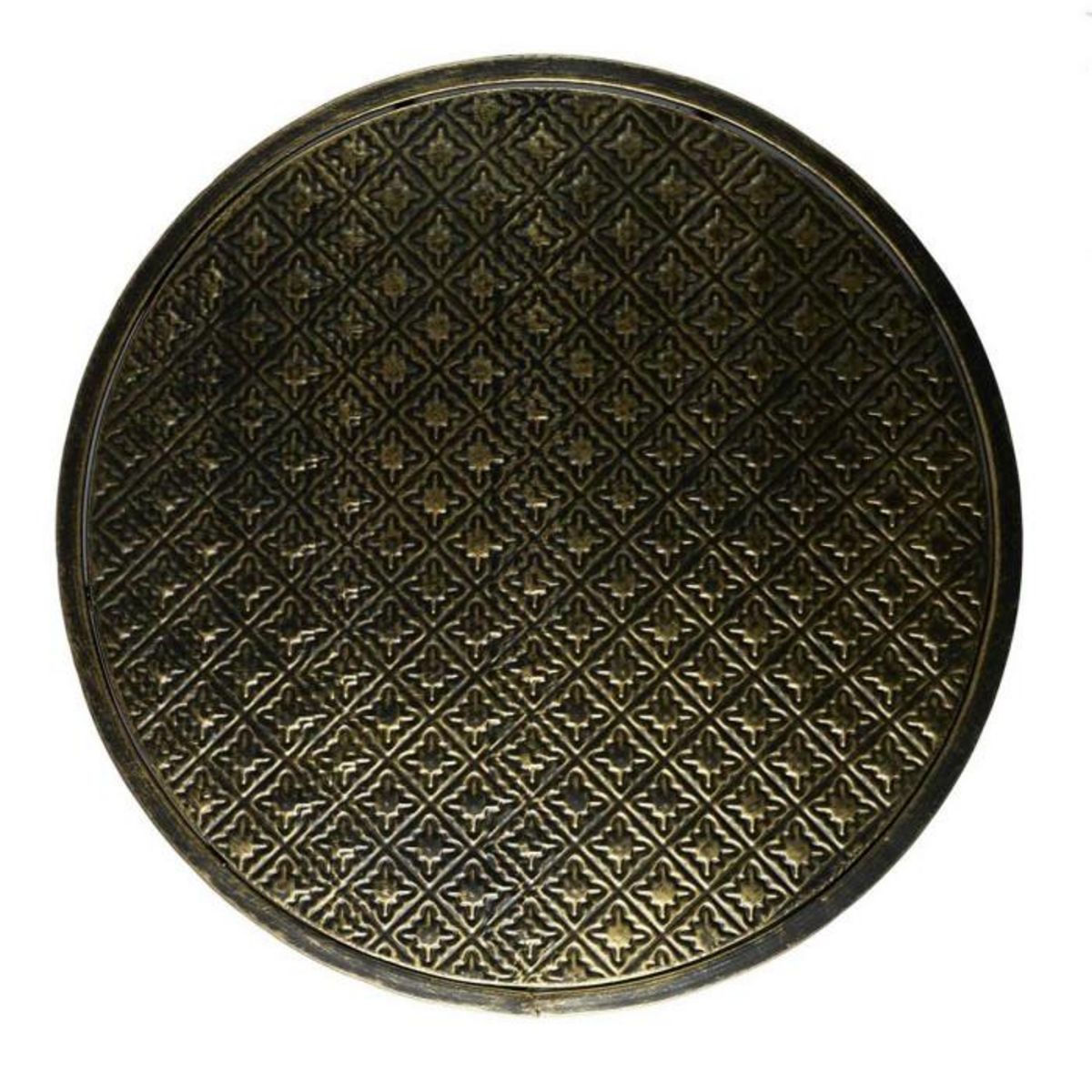 Paris Prix Lot de 2 Tables Gigognes  Mirage  40cm Noir & Or