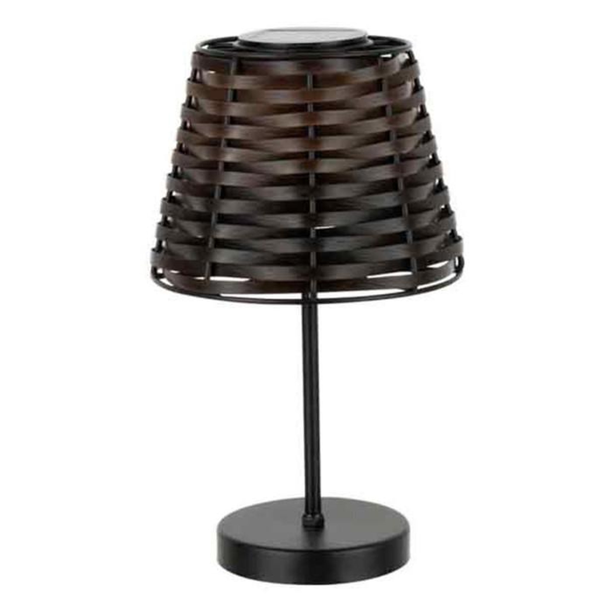 Voir la diapositive 1 : Paris Prix Lampe à Poser Led  Énergie Solaire  32cm Marron