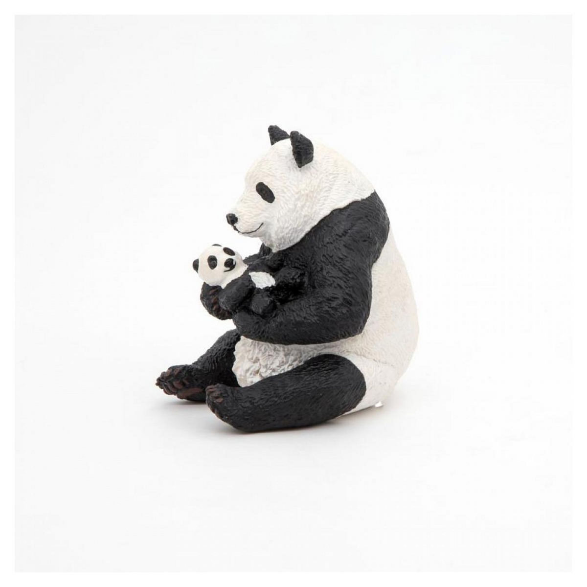 Papo Panda assis et son bébé  figurine