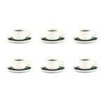 BJORN Tasse 20cl et soucoupe Ø15cm OXYGEN - 12 pièces - Vert de gris