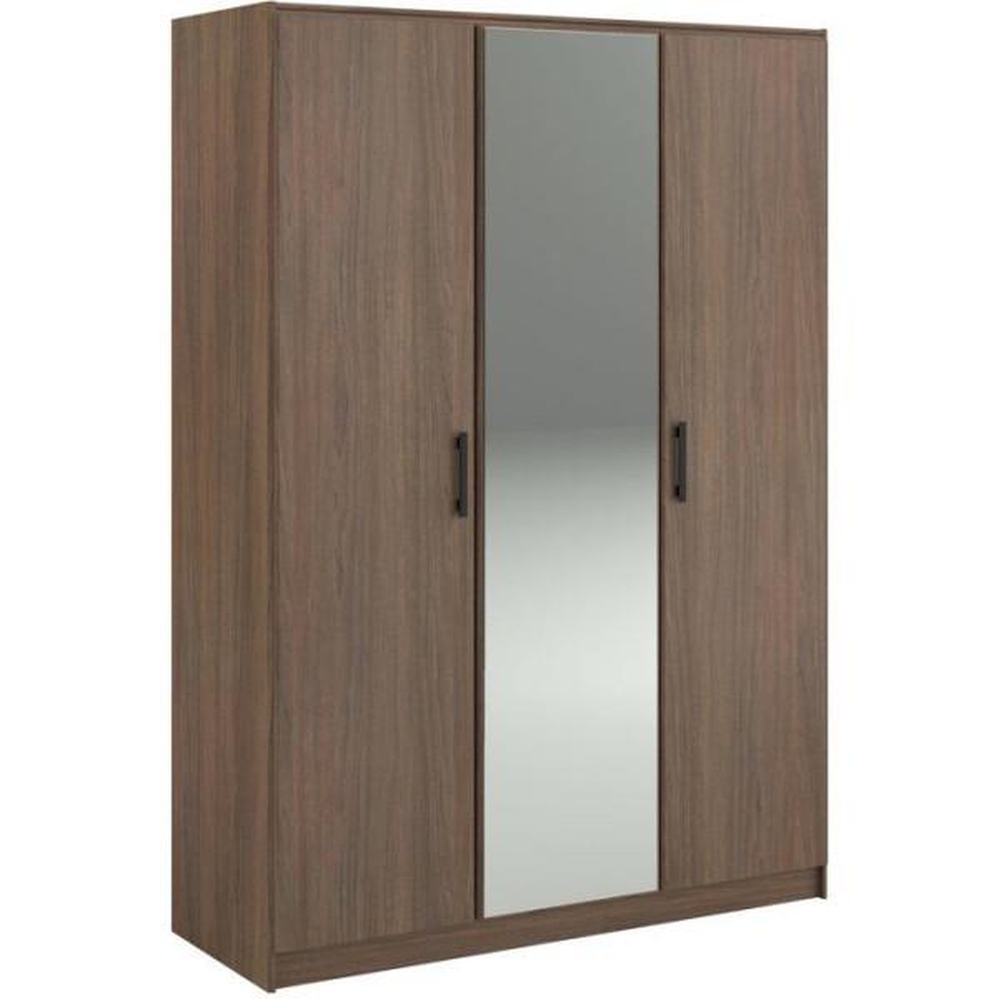 PARISOT Armoire de chambre - AZUKA - Orme torréfié - 3 portes - Style contemporain - 139 x 52 x 197 cm