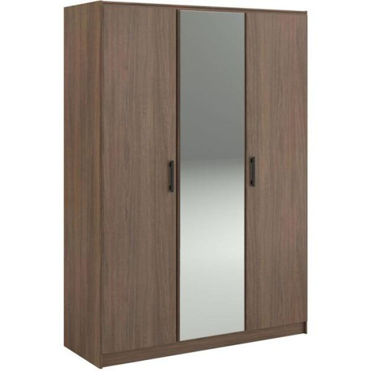 PARISOT Armoire de chambre - AZUKA - Orme torréfié - 3 portes - Style contemporain - 139 x 52 x 197 cm