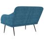 Voir la diapositive 5 : VIDAXL Banc Bleu 110x76x80 cm Velours
