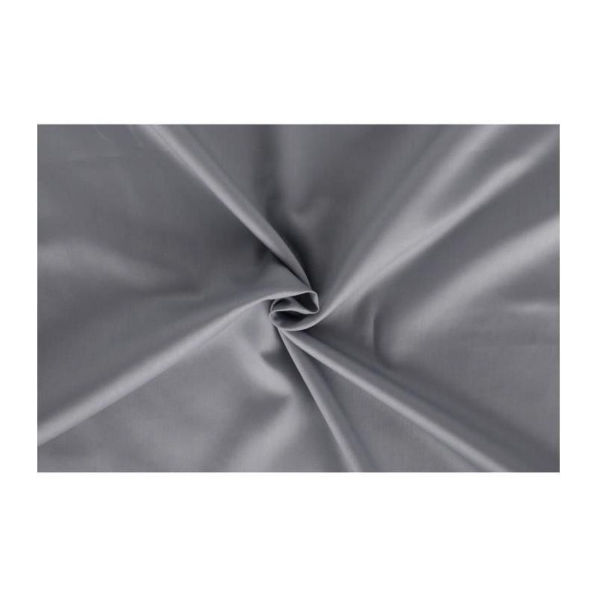 GENERIQUE Parure de lit - 129CTN63609 - 1 housse de couette 220 x 240 cm + 2 taies d'oreiller 60 x 60 cm - Satiné 100% coton - Gris