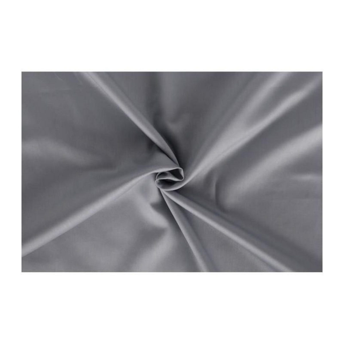 GENERIQUE Parure de lit - 129CTN63609 - 1 housse de couette 220 x 240 cm + 2 taies d'oreiller 60 x 60 cm - Satiné 100% coton - Gris