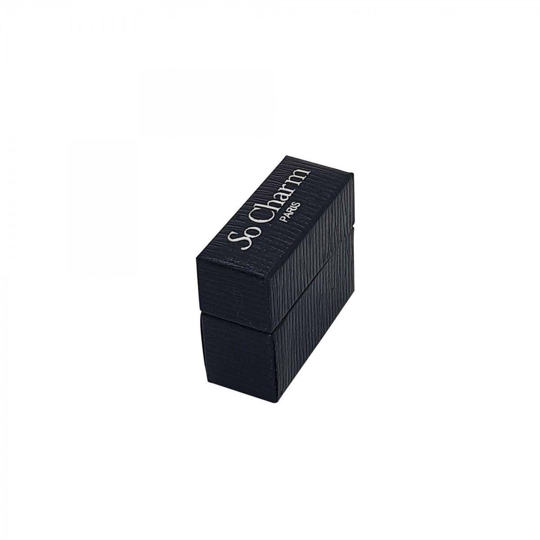Voir la diapositive 2 : SC CRYSTAL Ecrin Luxe Noir pour Bague