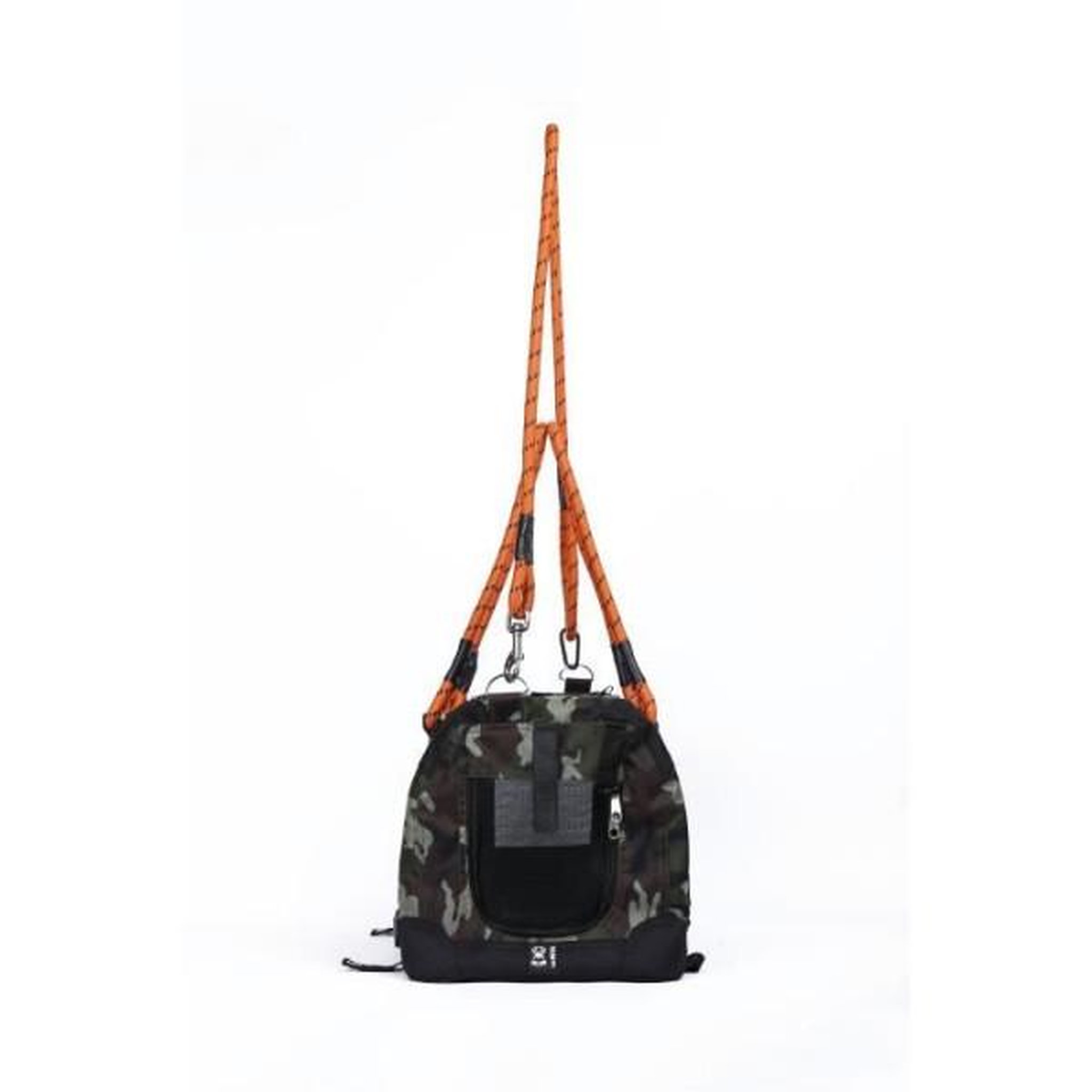 Voir la diapositive 2 : M PETS Sac de transport - m pets - remix 2 en 1 camouflage & orange - 41 x 28 x 28 cm - pliable - léger - ceinture baudrier