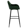 Voir la diapositive 3 : TOILINUX Lot de 2 Tabourets de bar Florie en tissu et métal