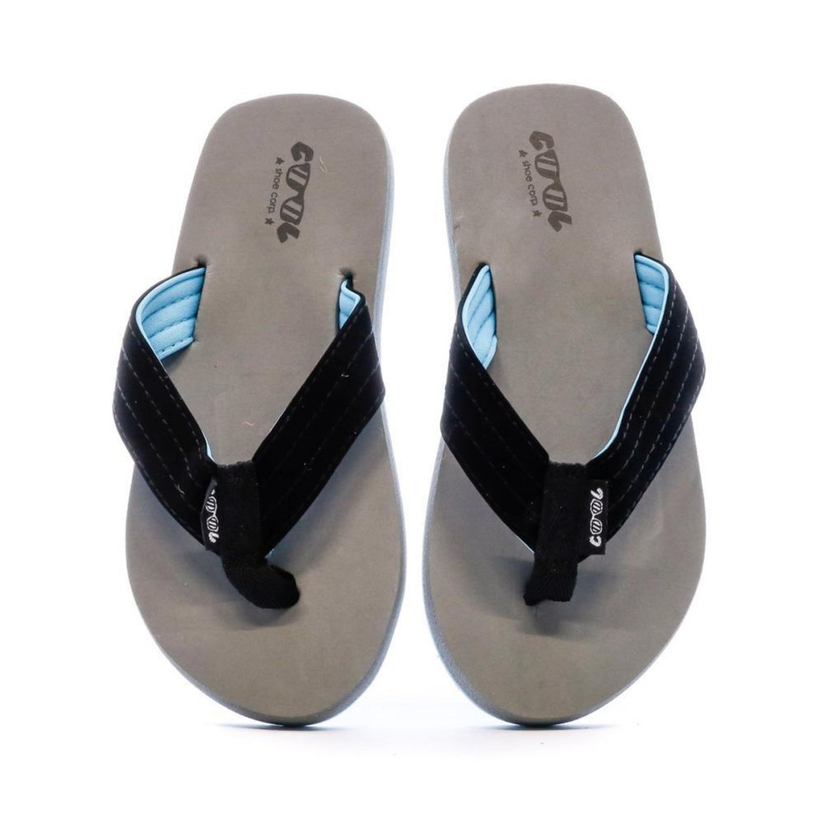 COOL SHOE Tongs Grise et Noir Garçon Cool Shoe DONY BOY