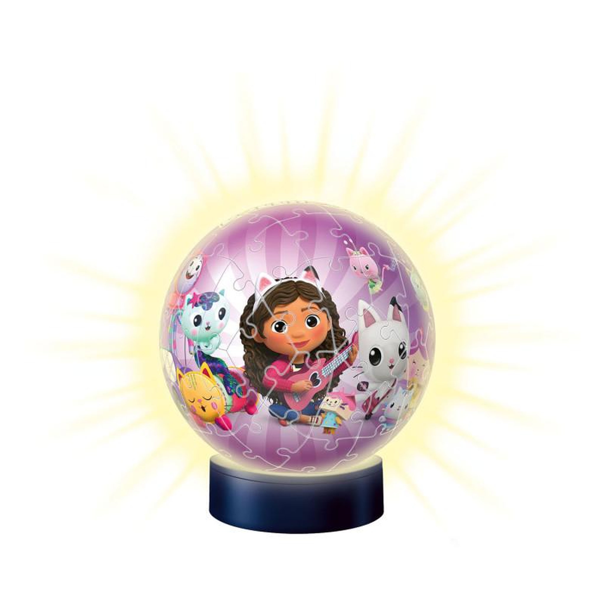 Voir la diapositive 2 : RAVENSBURGER Ravensburger - 3D Puzzle Gabby's Dollhouse Night Lamp, 72pcs. 115754
