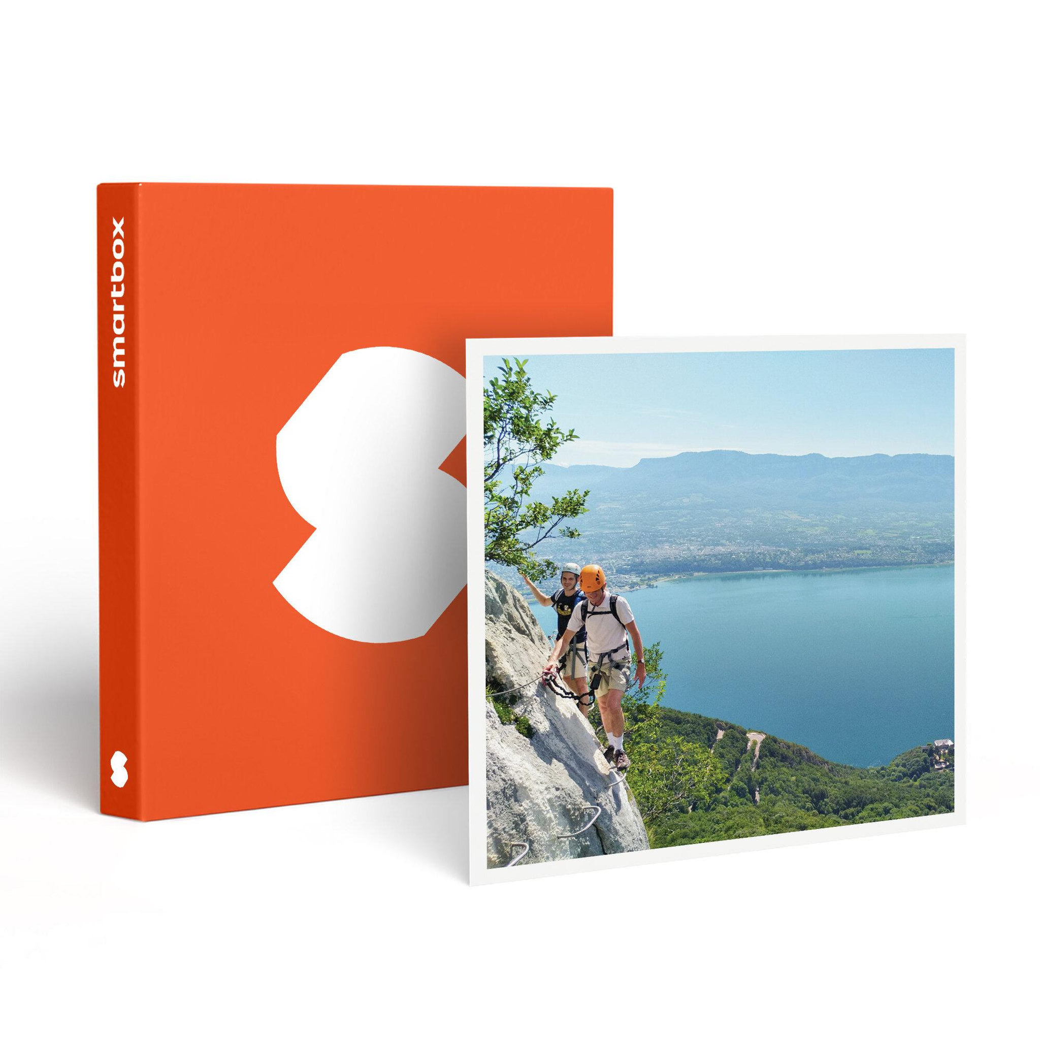 Smartbox Parcours via ferrata de la dent du chat près d'annecy pour 2 débutants - coffret cadeau sport & aventure