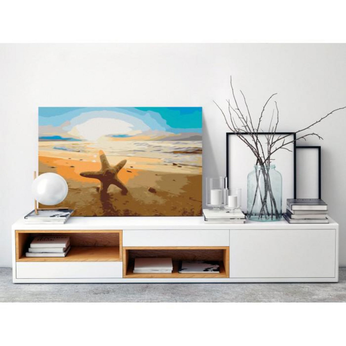 Paris Prix Tableau à Peindre Soi-Même  Sea Finds  40x60cm