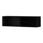 Voir la diapositive 4 : BEST MOBILIER Savanna - meuble tv suspendu - effet bois et noir - 150 cm