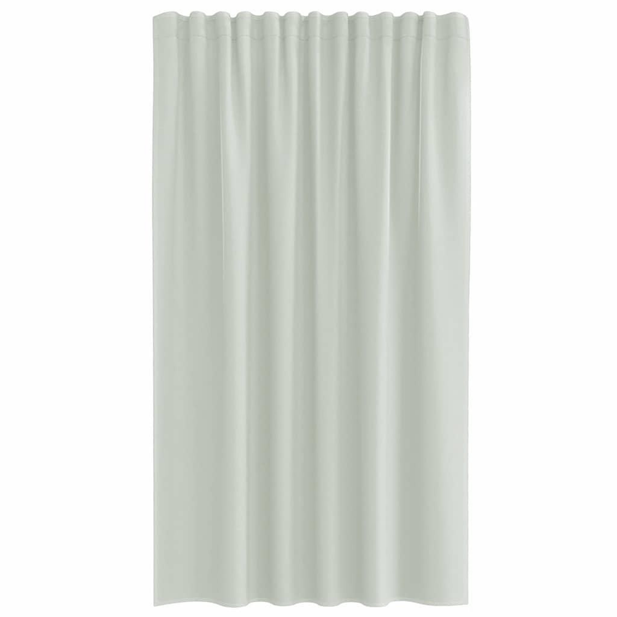 Voir la diapositive 4 : VIDAXL Rideaux en voile avec boucles 2 pcs gris clair 140x175 cm