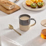 Voir la diapositive 3 : SECRET DE GOURMET Lot de 6 Mugs en Faïence  Kate  34cl Gris