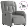 Voir la diapositive 2 : VIDAXL Fauteuil inclinable electrique Gris clair Tissu