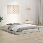 VIDAXL Cadre de lit sans matelas blanc 120x190 cm bois de pin massif