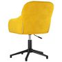 Voir la diapositive 5 : VIDAXL Chaise pivotante de bureau Jaune Velours