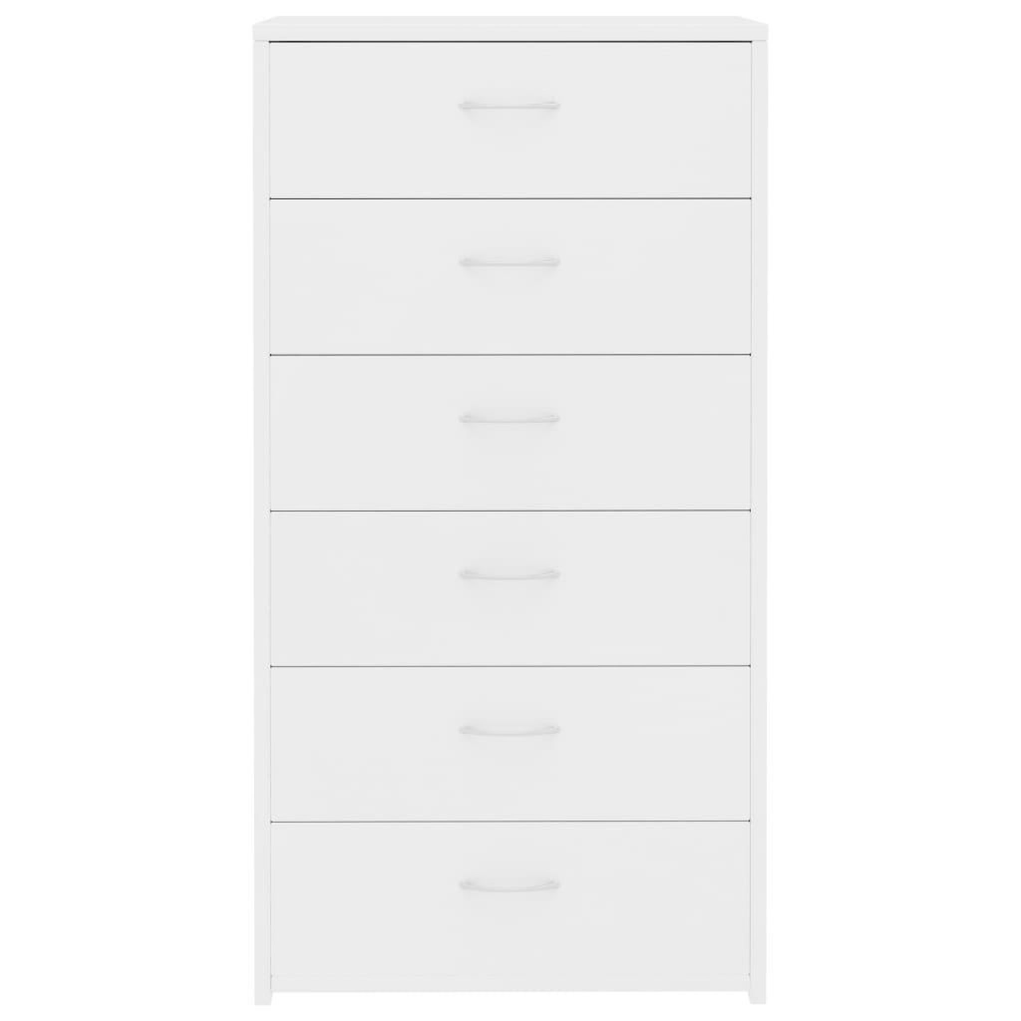 Voir la diapositive 4 : VIDAXL Buffet avec 6 tiroirs Blanc 50x34x96 cm Bois d'ingenierie