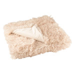 Paris Prix Plaid Imitation Fourrure  Moutie  130x180cm Beige