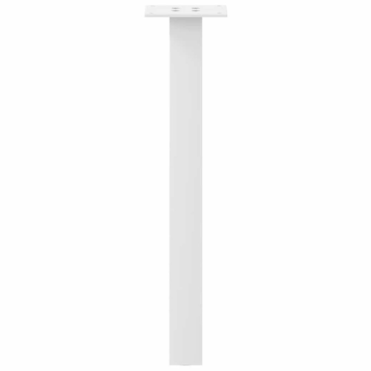 VIDAXL Pieds de table basse 4 pcs blanc 30 cm acier