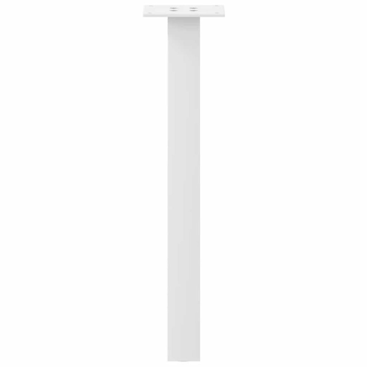 VIDAXL Pieds de table basse 4 pcs blanc 30 cm acier