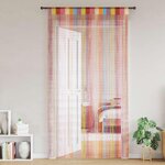VIDAXL Rideau en fils 2 pcs 140 x 250 cm multicolore