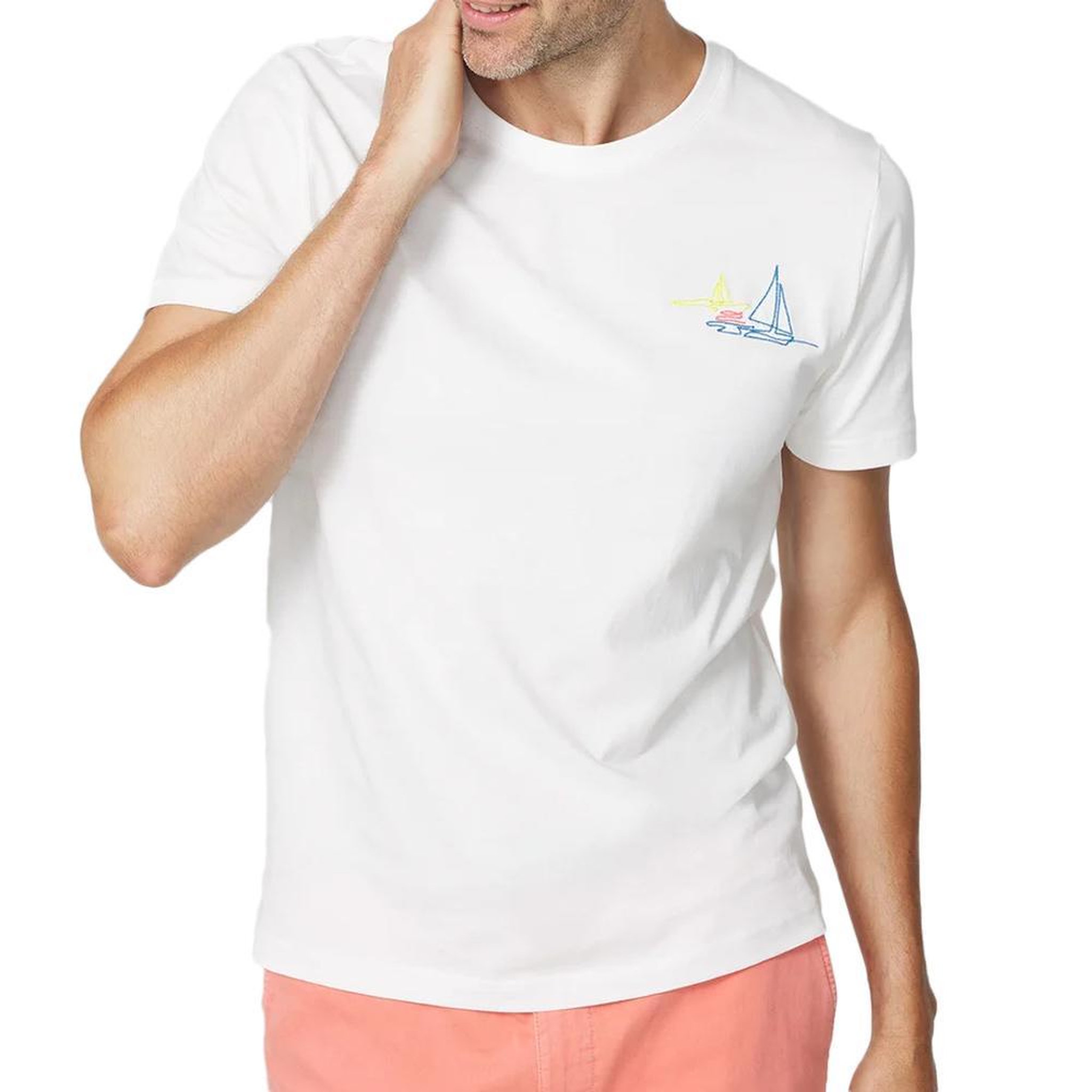 TBS T shirt  Homme TBS SOHANTEE. Coloris disponibles : Blanc